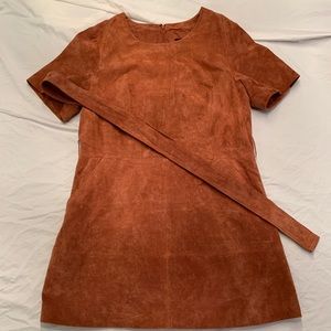 TTYA x Long Tall Sally 100% Suede Leather Dress